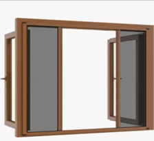 Kétszárnyas  pliszé szúnyogháló ajtó 25x35